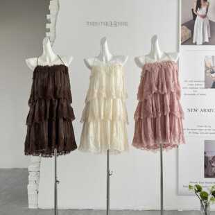 TOROON 蕾丝边吊带连衣裙女春季蛋糕裙长/短款 吊带上衣 三个版本