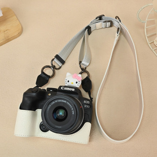 适用佳能R10相机包R50保护套r100保护壳R50V皮套微单斜跨包R7配件