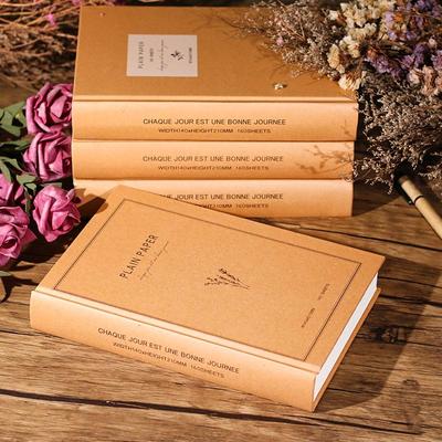 空白素描本文艺复古日记本