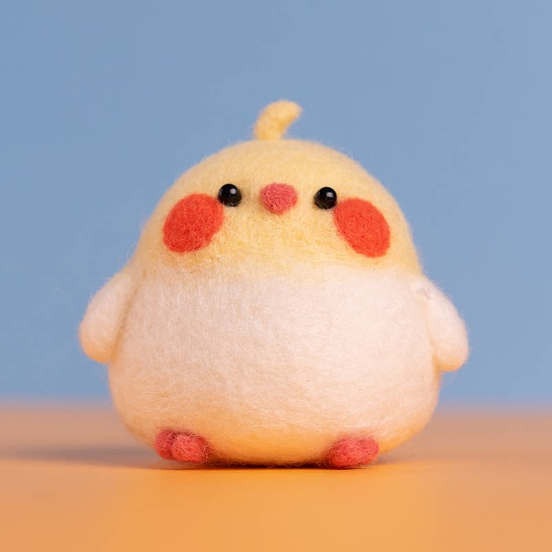 羊毛毡戳戳乐diy手工材料包挂件送礼物玄凤鹦鹉小鸡玩偶钥匙扣