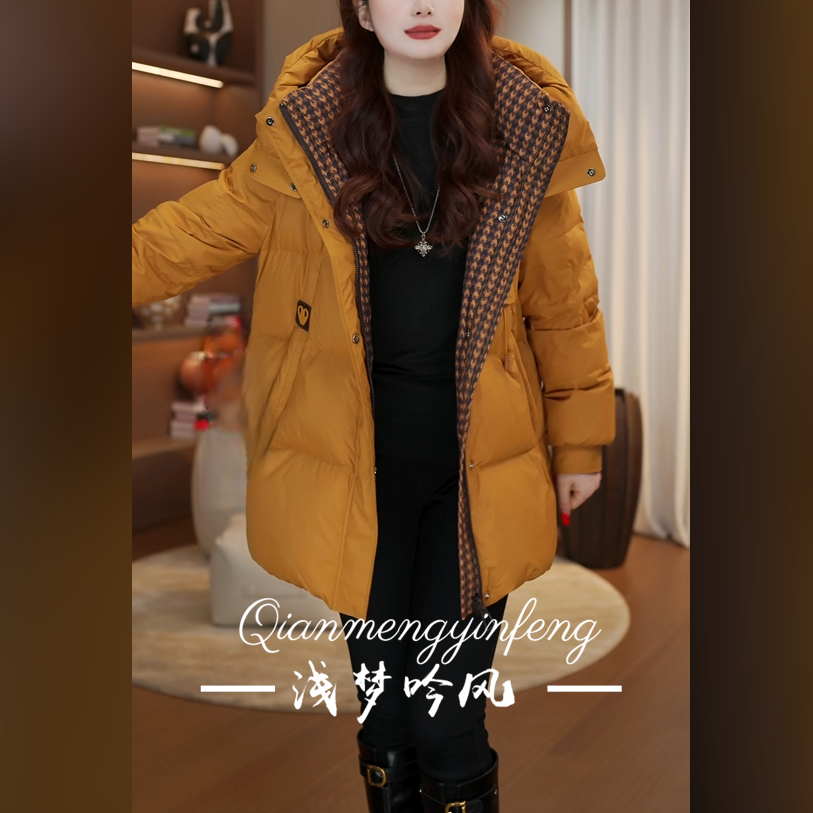 【奢品定制】国标90白鸭绒羽绒服巴黎珀莱泡芙冬季保暖加厚保暖