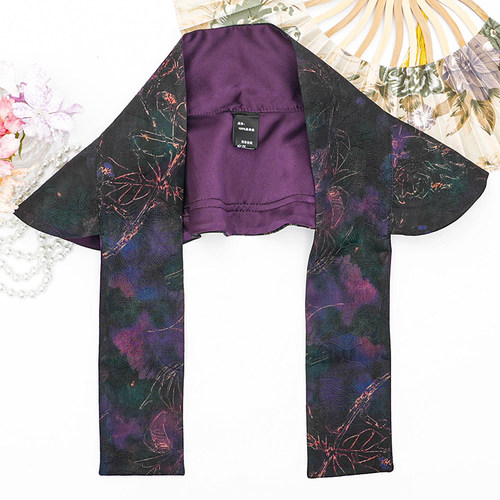 真丝香云纱护颈围巾假领