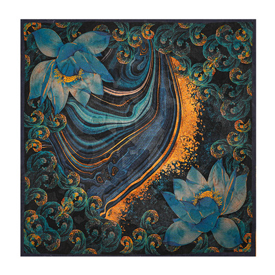 65*65香云纱桑蚕丝小方巾