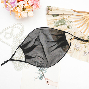 防晒口罩透气香云纱桑蚕丝面罩防尘防风沙真丝面纱四季