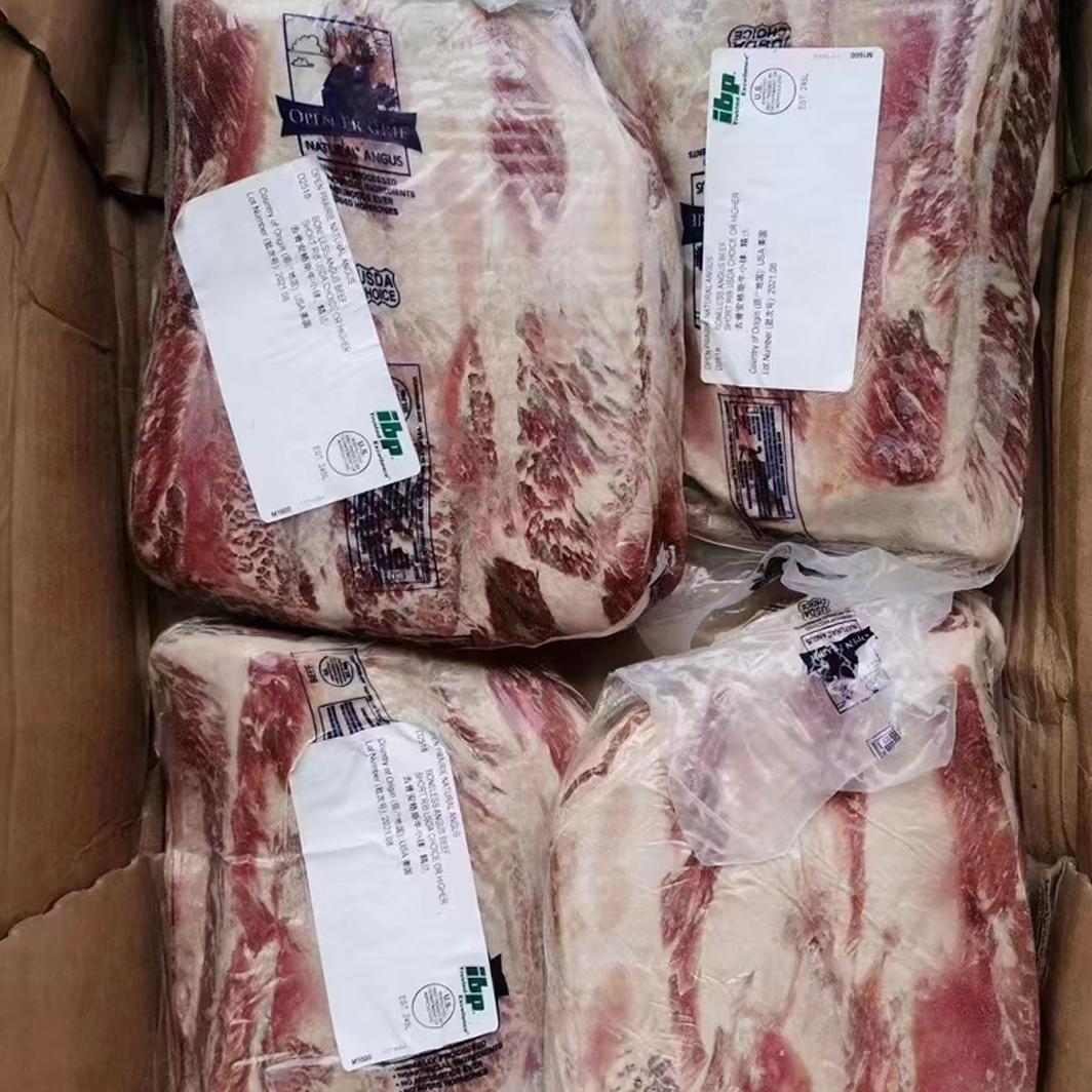 美国IBP牛小排雪花牛肉原切牛排360一公斤