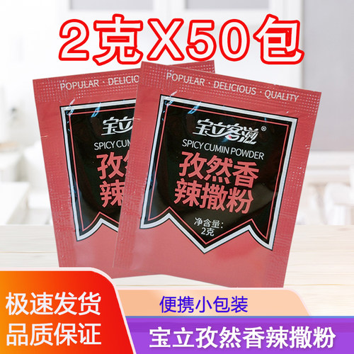 香辣孜然粉宝立2克鸡排炸鸡烧烤