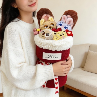 疯狂动物城玩偶公仔花束生日礼物送女友女生男生小孩七夕情人节