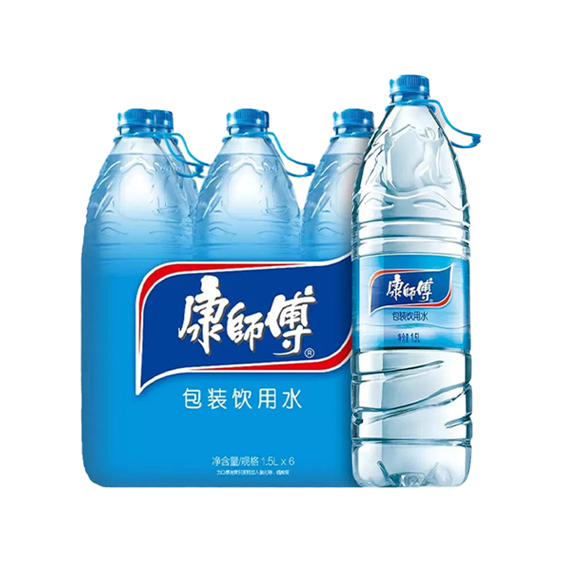 康师傅纯净水瓶整箱北京1.5L*8瓶