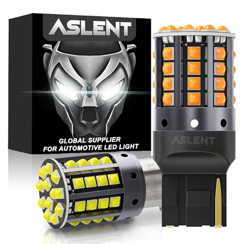 3D灯珠1157汽车LED灯泡P21W防频闪解码转向灯44灯T20倒车刹车1156