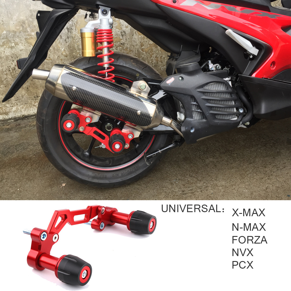 适用雅马哈NVX NMAX155 XMAX300 PCX150摩托车可调排气管防摔