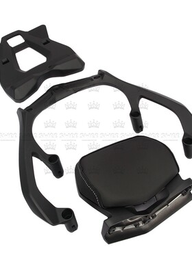 适用2022-23款雅马哈TMAX560铝合金改装后货架TMAX530靠背+尾箱架