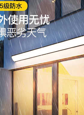 玻璃阳光房专用灯壁灯超亮阳台灯防晒防水户外庭院雨棚屋檐门头灯