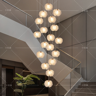 2025新款 楼挑空专用大吊灯 别墅楼梯间长吊灯楼梯吊顶灯自建房复式