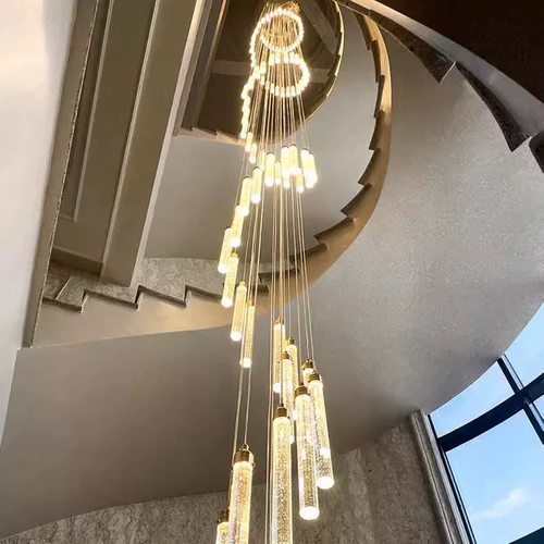 大吊灯复式楼别墅旋转大吊灯loft