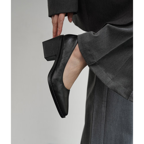 Fermina通勤静音底女工作鞋黑色