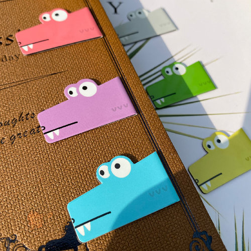 扬子鳄磁吸磁性学生书签创意奖品