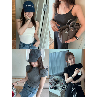 Scout 夏日舒适基础组合 莱赛尔醋酸紧紧T/高弹多色百搭背心女