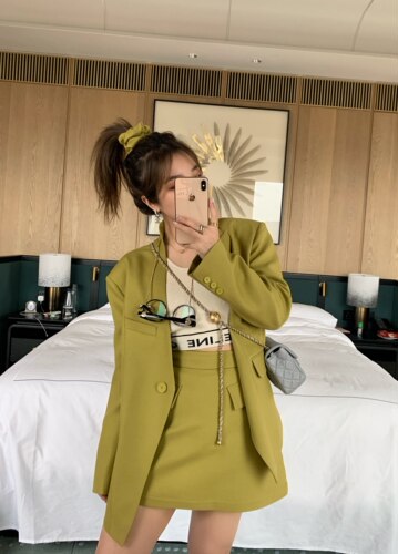 西装套装四件套早春设计感