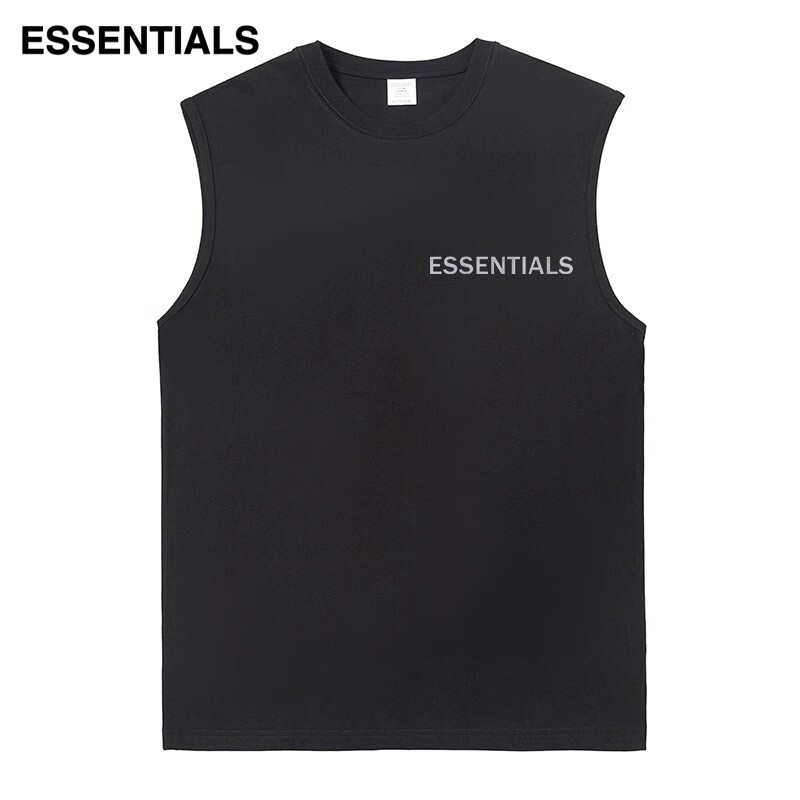 ESSENTIALS 背心t恤男无袖坎肩纯棉夏季运动打底衫宽松汗衫