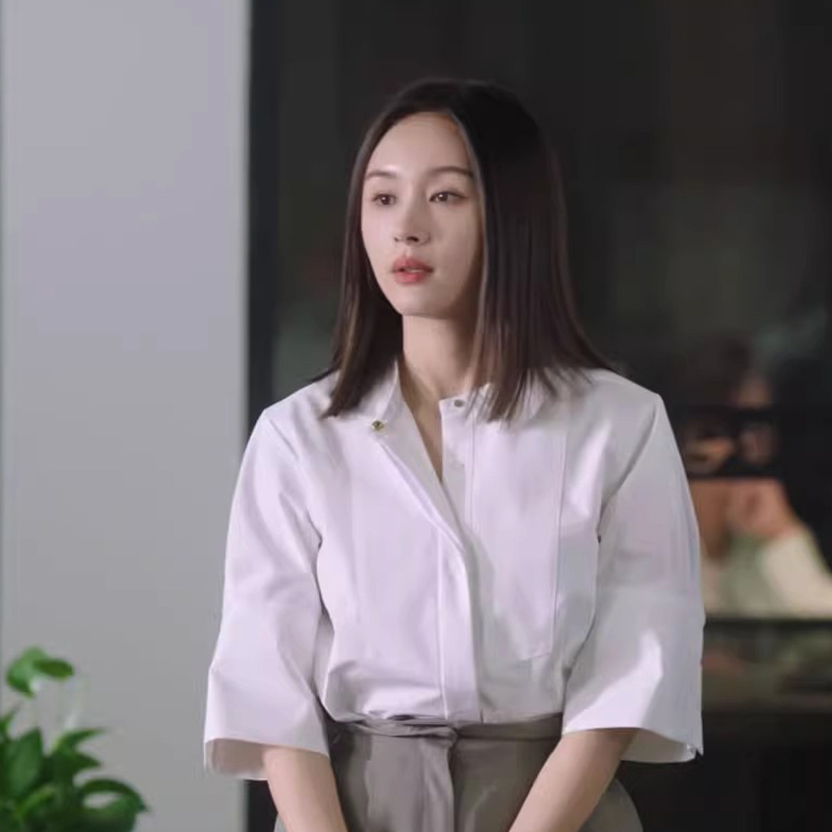 我的助理不简单姜甜王子文同款短袖上衣女宽松时尚设计感小众衬衫
