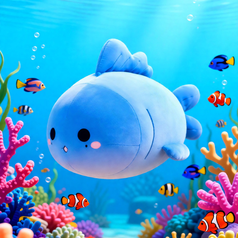 梓瑜明星同款可爱小鱼公仔抱枕海洋类毛绒玩偶生日礼物儿童演唱会,玩具/童车/益智/积木/模型,毛绒/玩偶/公仔/布艺类玩具,淘宝优惠券,粉丝福利购,淘宝优惠卷