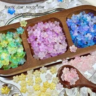 国风10mm复古中孔樱花手工diy串珠古风小花朵 玉簪花装饰散珠配件