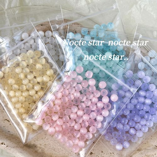 6mm拉丝猫眼圆珠 diy手工串珠手链项链手机链配饰散珠材料