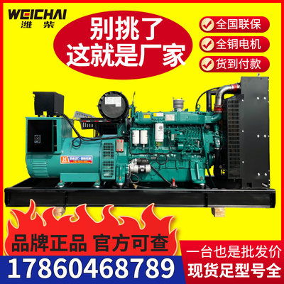 潍柴发电机组 50KW100kw150kw200kw300kw500千瓦600kw 柴油发电机