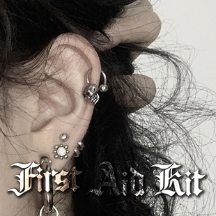 MAS救护所 耳钉耳环 豆豆抓手 镀银 可戴着洗澡睡觉 925银针