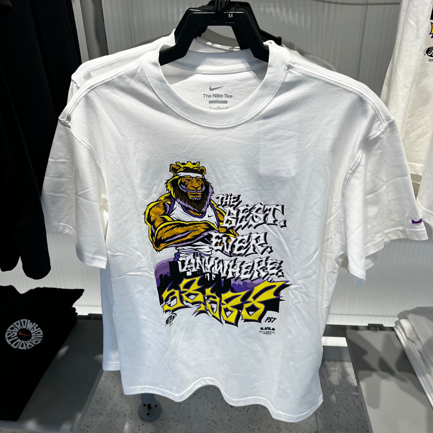 NIKE耐克男26夏季新款詹姆斯狮王印花篮球运动短袖T恤 IH8576-100