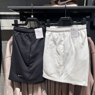 NIKE耐克女夏季新款刺绣小标针织透气跑步运动三分裤短裤 HF6941