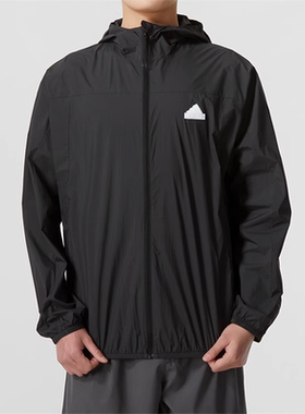 正品Adidas/阿迪达斯男子夏新款连帽防晒皮肤衣外套IT3941 IT3940
