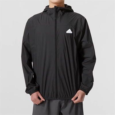 正品Adidas/阿迪达斯男子夏新款连帽防晒皮肤衣外套IT3941 IT3940