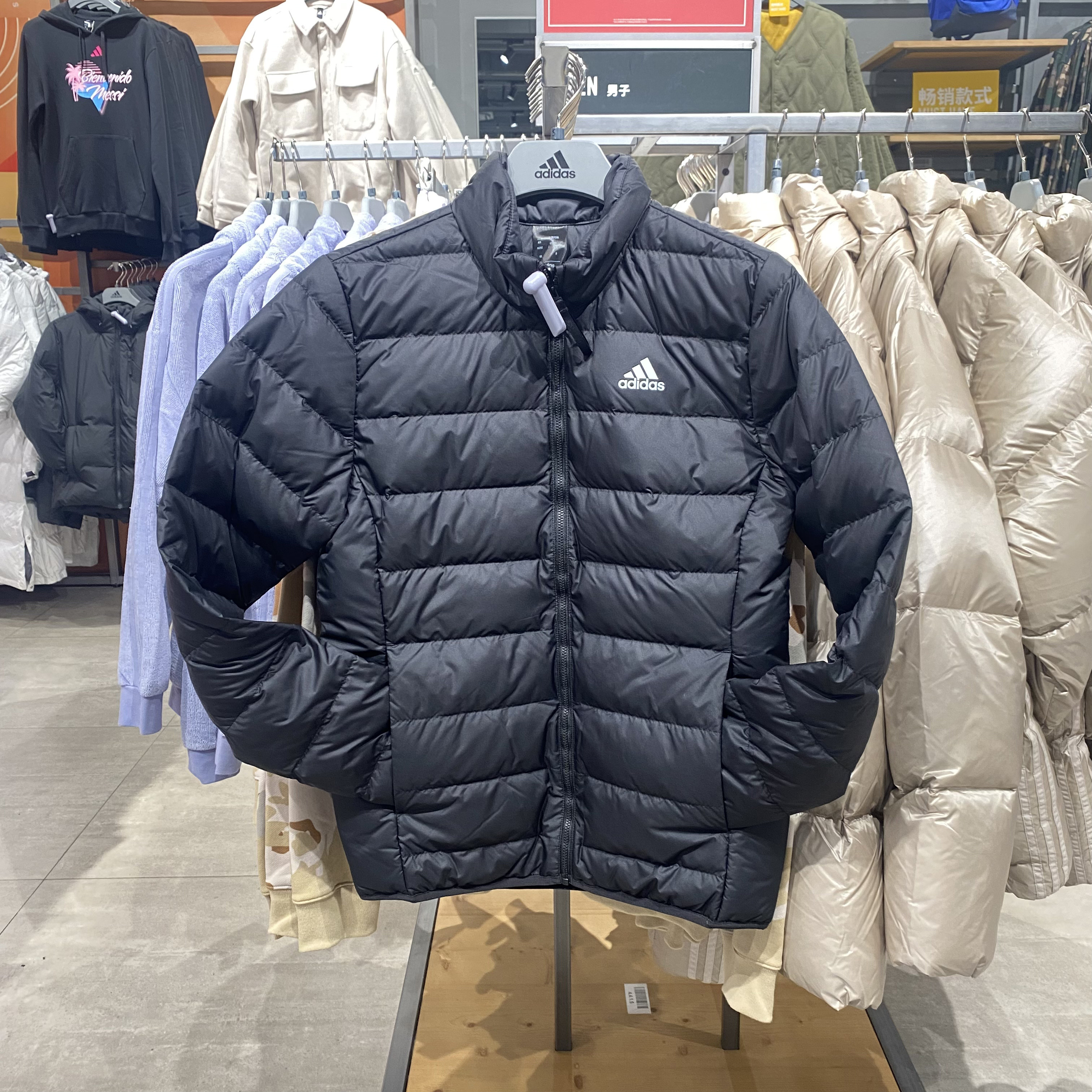 Adidas/阿迪达斯轻薄羽绒服男冬季新款外套男士保暖夹克JN4342