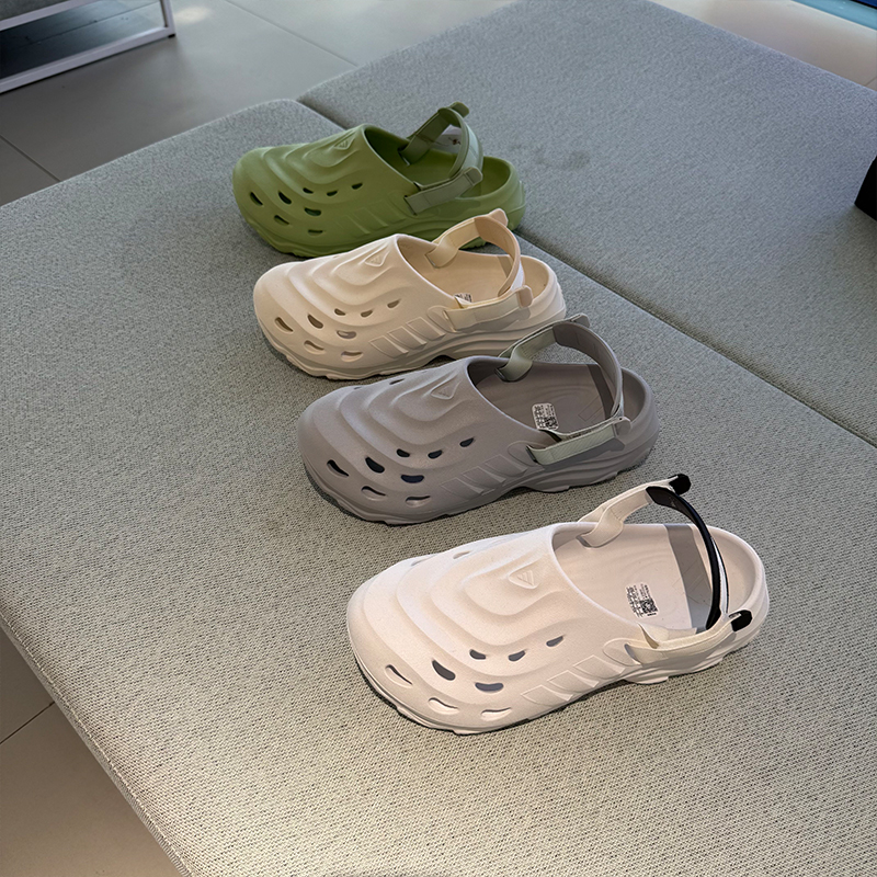 ADIDAS阿迪达斯男女洞洞鞋舒适简约休闲可拆卸后跟包头拖鞋JH9845