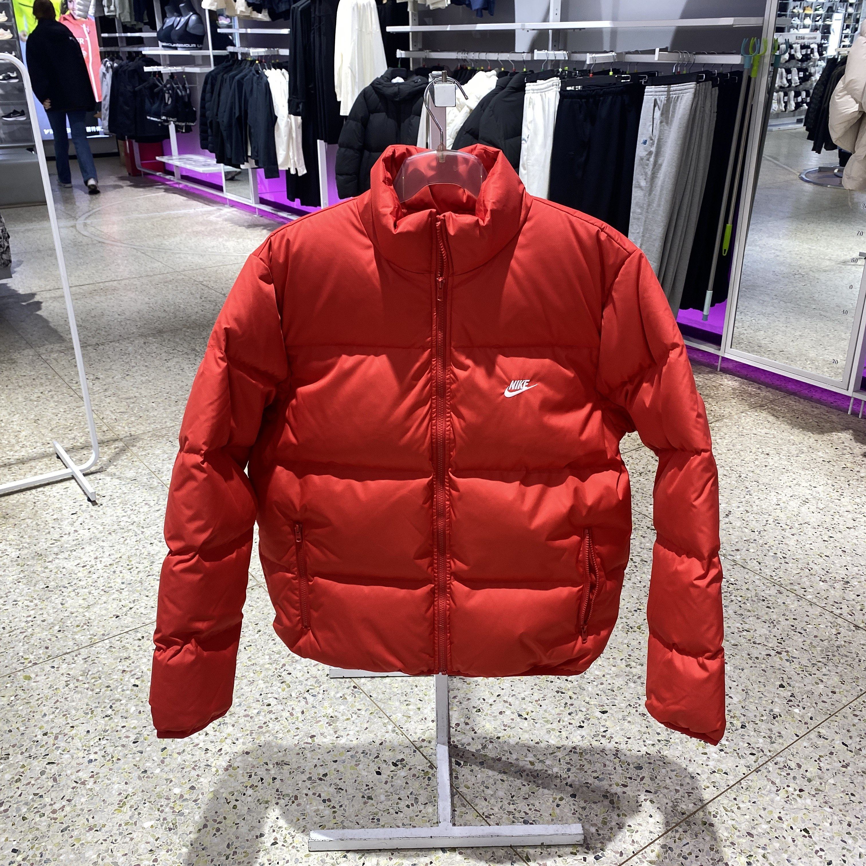 耐克NIKE冬季新款男运动休闲防风保暖立领面包服羽绒服外套FZ5029