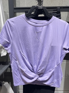 Nike耐克女装2025夏扭结设计短款露脐舒适百搭短袖T恤 HJ1055-533