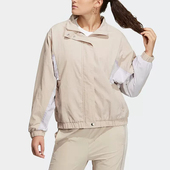 正品 Adidas阿迪达斯女子简约休闲运动训练梭织立领夹克外套HY2878