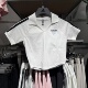 KE5799 T恤 Adidas阿迪达斯女简约宽松透气休闲翻领运动POLO衫 短袖