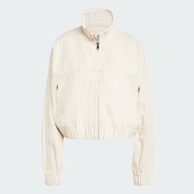 Adidas/阿迪达斯三叶草女士复古短款宽松夹克外套IW5748