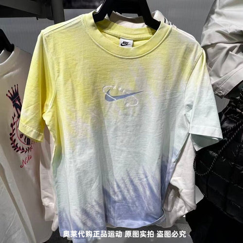 NIKE耐克女26夏季新款渐变短袖透气运动休闲半袖T恤 IR7557-714