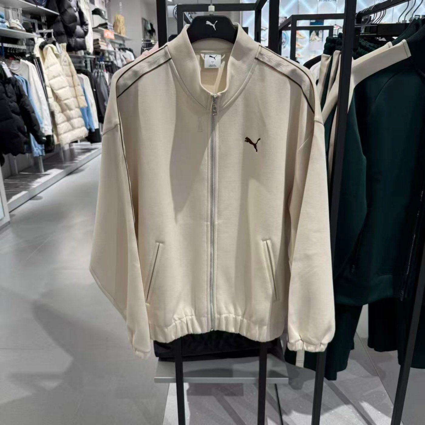 PUMA彪马运动风串标暗纹拉链夹克25冬新款男女针织外套635715-01,运动服/休闲服装,运动茄克/外套,淘宝优惠券,粉丝福利购,淘宝优惠卷