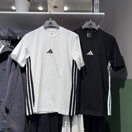 Adidas阿迪达斯纯棉休闲短袖25春季新款男运动T恤JY8563 8564