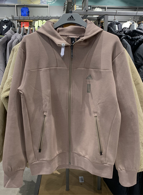 正品Adidas/阿迪达斯上衣冬款男子运动休闲保暖连帽外套 HN8979