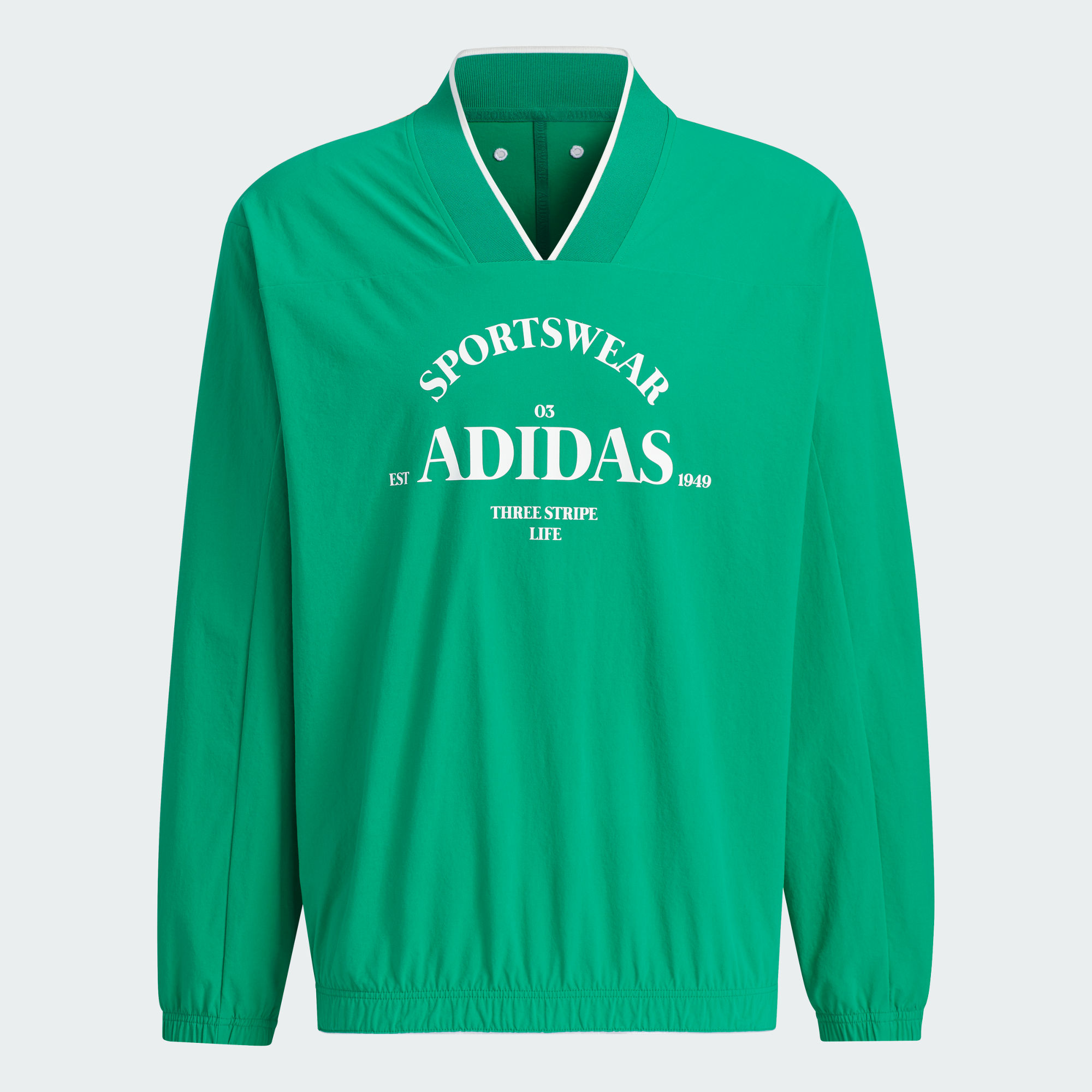 正品阿迪达斯男子V领梭织速干透气运动休闲套头卫衣JE3668 JE3669