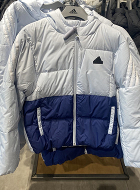 Adidas阿迪达斯儿童24冬季新款连帽羽绒服保暖运动休闲外套JI6143