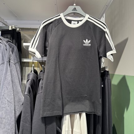 Adidas阿迪达斯三叶草25年夏季男短袖运动休闲百搭透气T恤KB2459