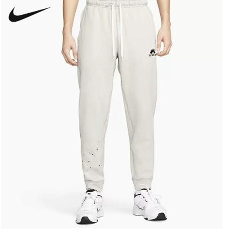 正品NIKE/耐克男子加绒保暖时尚泼墨训练长裤DX1545-012