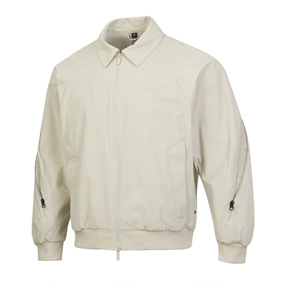 阿迪达斯蛇年新款男子加绒飞行员运动宽松翻领梭织夹克外套JZ4194