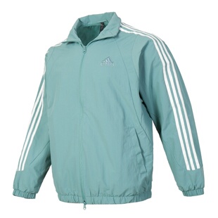 Adidas阿迪达斯男装女装2024秋季新款运动休闲透气立领夹克JI6648